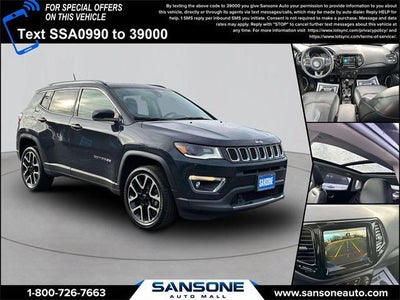 2017 Jeep Compass 4X4 Limited 4DR SUV (midyear Release)