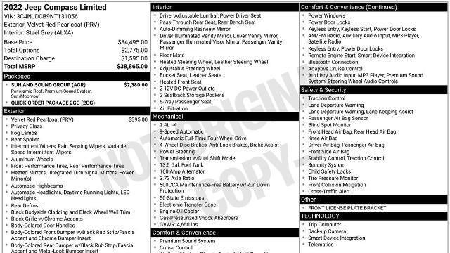 2022 Jeep Compass Limited