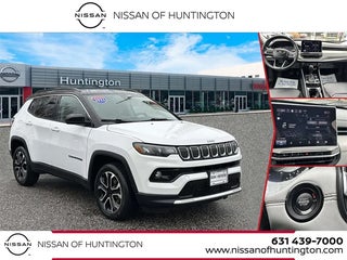 2022 Jeep Compass with Bright White Clearcoat Exterior