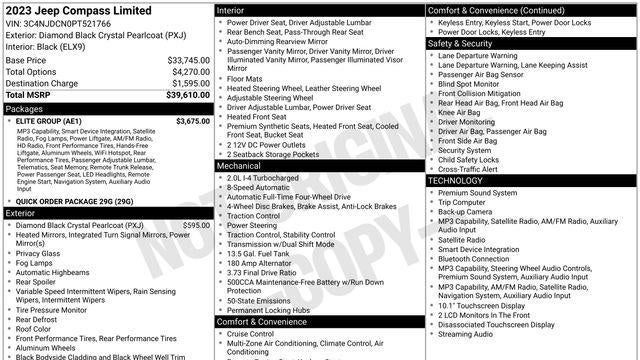 2023 Jeep Compass Limited