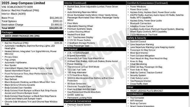 2025 Jeep Compass Limited