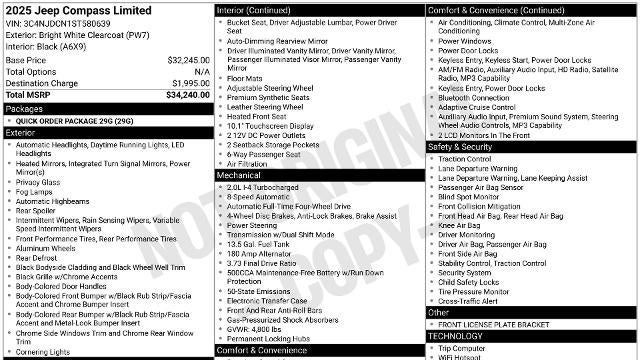 2025 Jeep Compass Limited