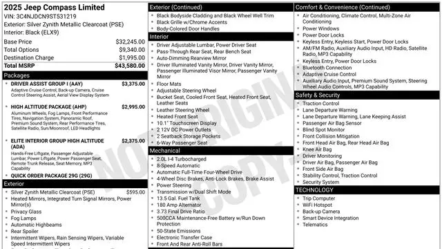 2025 Jeep Compass Limited