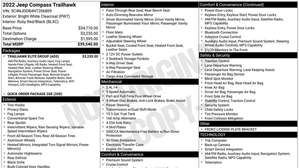 2022 Jeep Compass Trailhawk