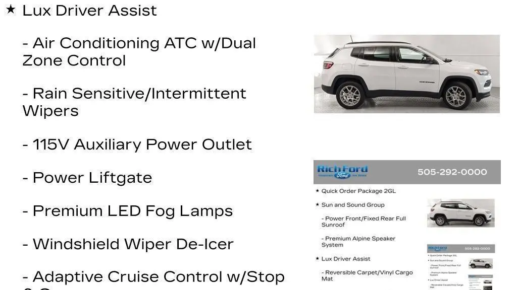 2022 Jeep Compass Latitude Lux
