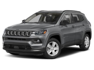 2022 Jeep Compass with Bright White Clearcoat Exterior
