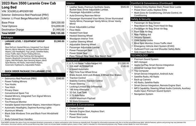 2023 Ram 3500 - $59,470