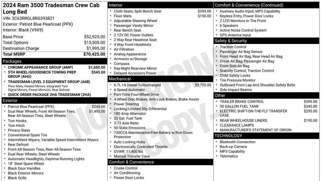 2024 Ram 3500 Tradesman