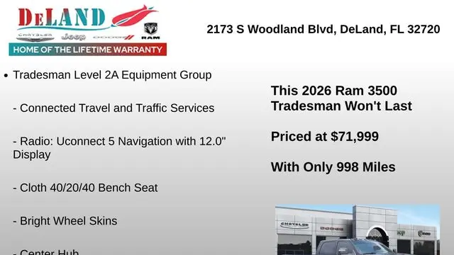 2026 Ram 3500 Tradesman