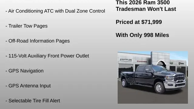 2026 Ram 3500 Tradesman