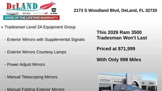 2026 Ram 3500 Tradesman