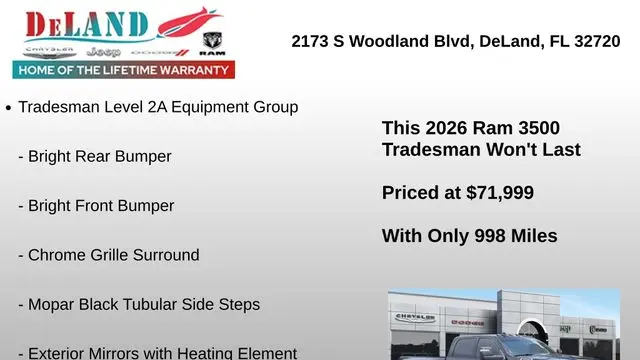 2026 Ram 3500 Tradesman
