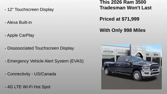 2026 Ram 3500 Tradesman