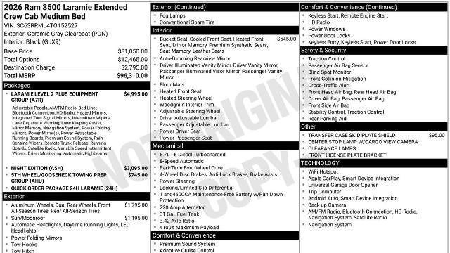 Preowned 2026 Ram 3500 Laramie for Sale