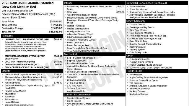2025 Ram 3500 Laramie