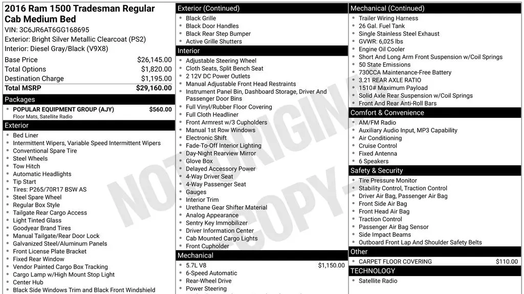 2016 Ram 1500 Express
