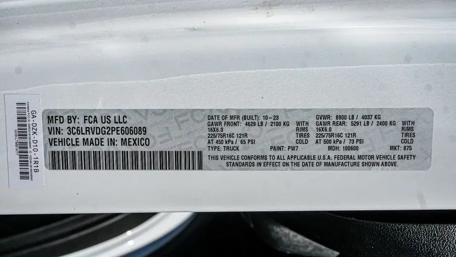 2023 Ram ProMaster 2500 159 WB