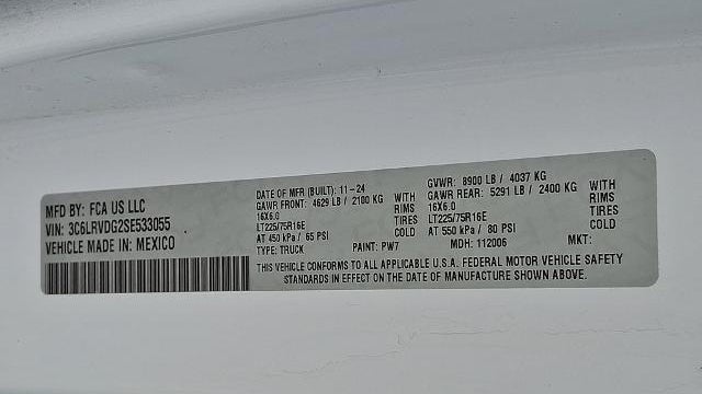 2025 Ram ProMaster Tradesman 2500