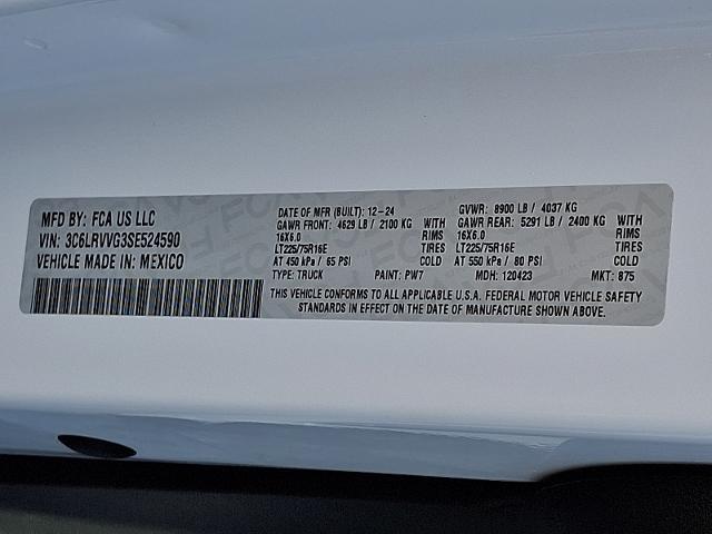 2025 Ram ProMaster 2500 - $29,386