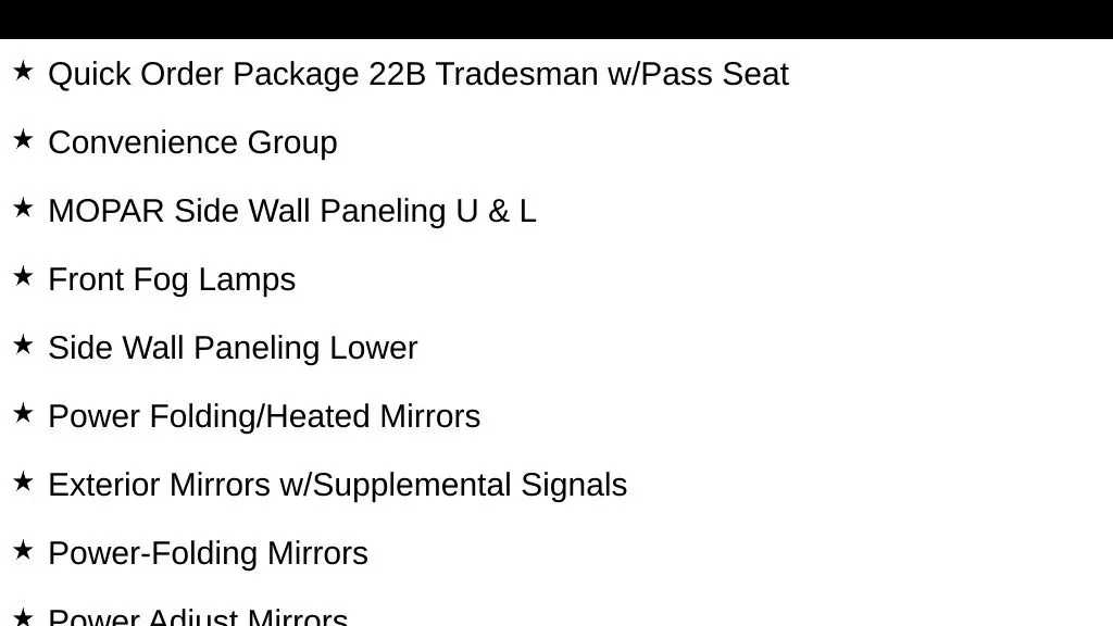 2025 Ram ProMaster Tradesman 2500
