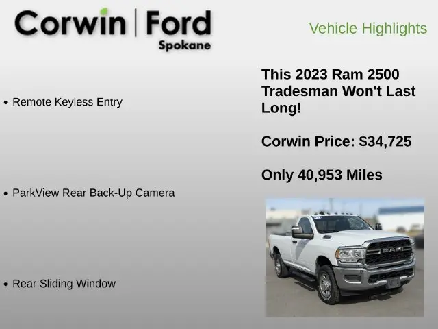 2023 Ram 2500 - $34,725
