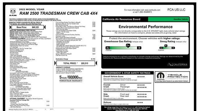2022 Ram 2500 Tradesman