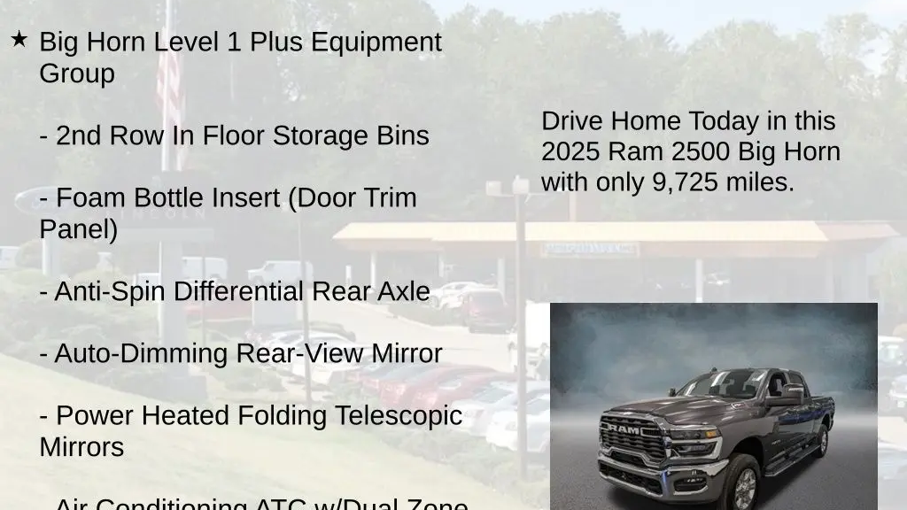 2025 Ram 2500 Big Horn