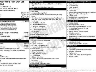 2022 RAM 2500 4X4 Big Horn 4DR Crew Cab 6.3 FT. SB Pickup