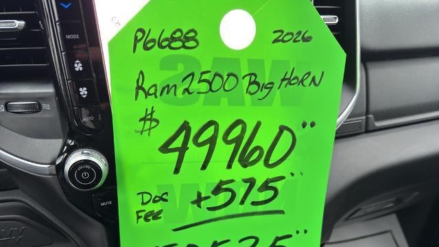 2026 Ram 2500 Big Horn