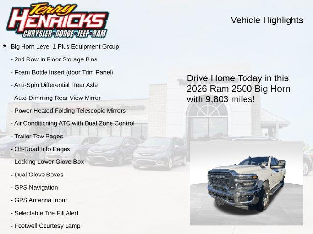 2026 Ram 2500 - $58,642