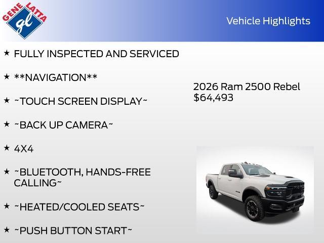 2026 Ram 2500 - $65,763