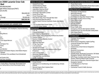 2025 Ram 2500 4X4 Laramie 4DR Crew Cab 6.3 FT. SB Pickup