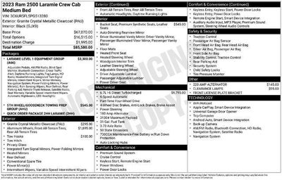 2023 RAM 2500 4X4 Laramie 4DR Crew Cab 6.3 FT. SB Pickup