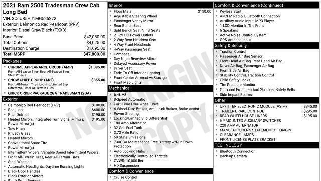 2021 Ram 2500 Tradesman
