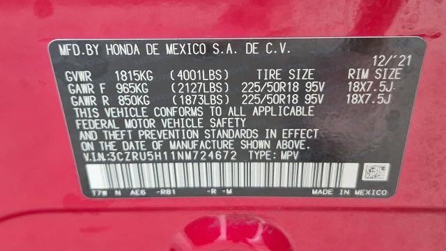 2022 Honda HR-V Sport