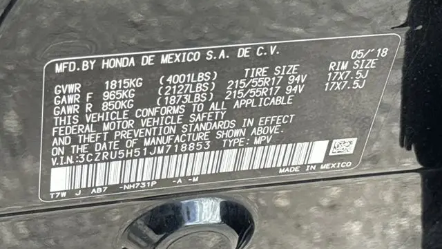 2018 Honda HR-V EX