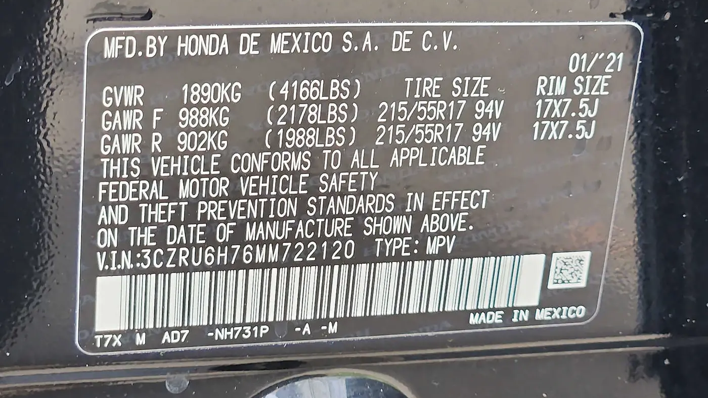 2021 Honda HR-V EX-L