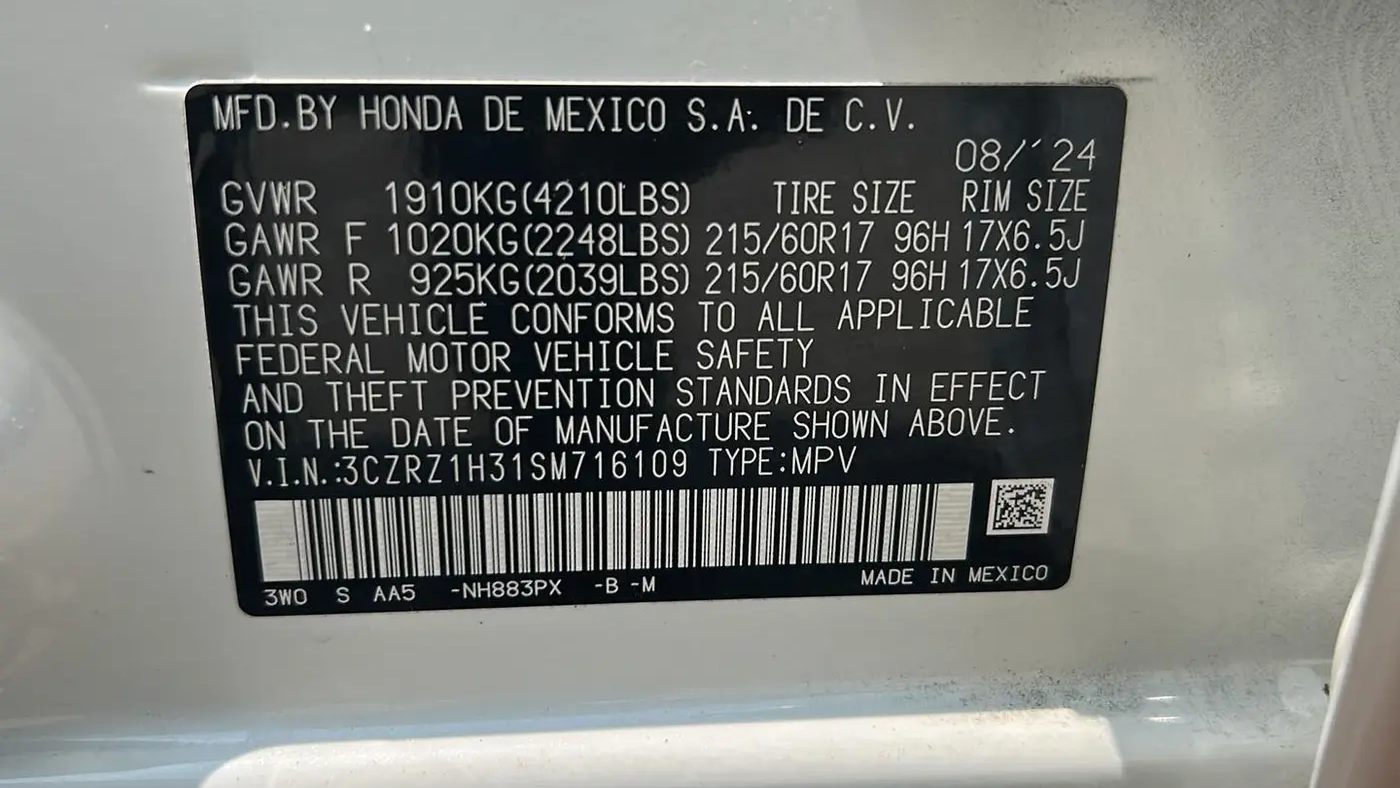 2025 Honda HR-V LX