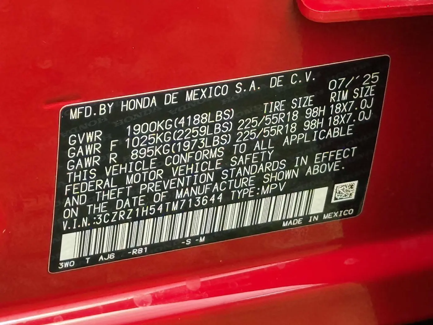 2026 Honda HR-V - $27,000