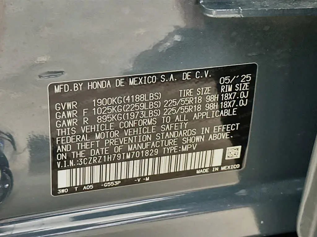 2026 Honda HR-V - $27,630