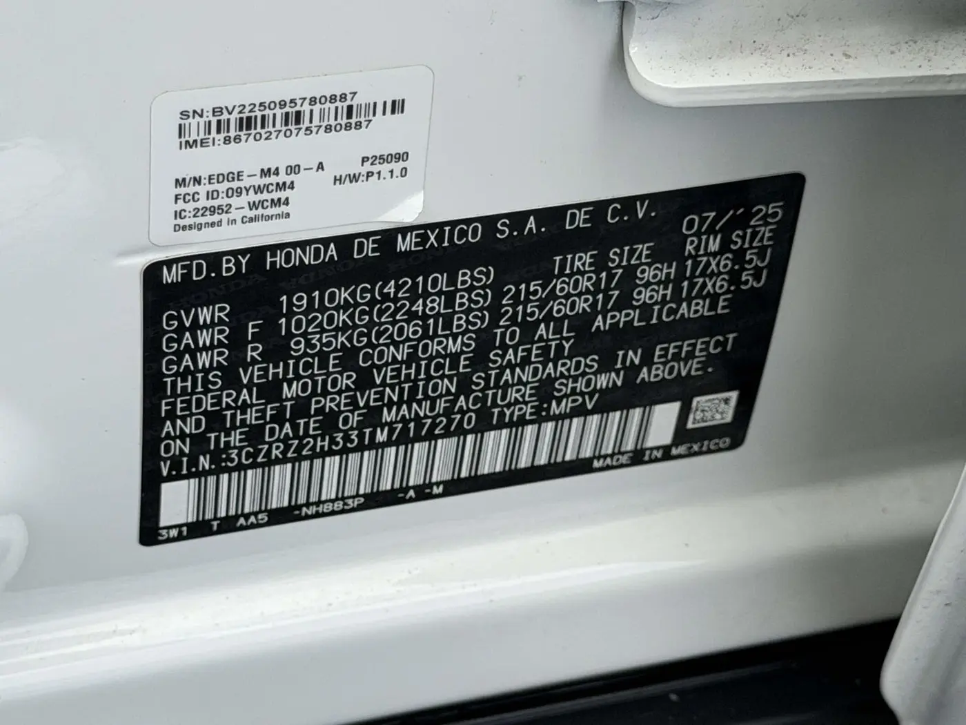 2026 Honda HR-V - $27,348