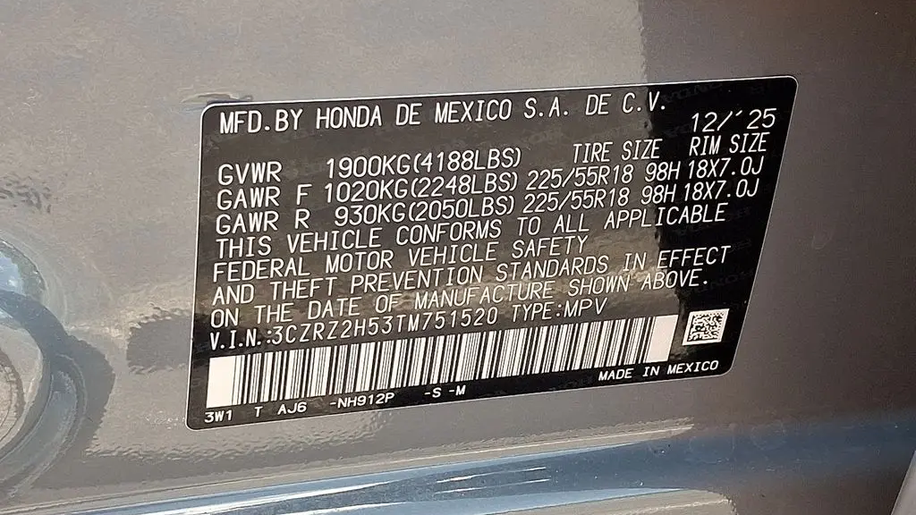 2026 Honda HR-V Sport