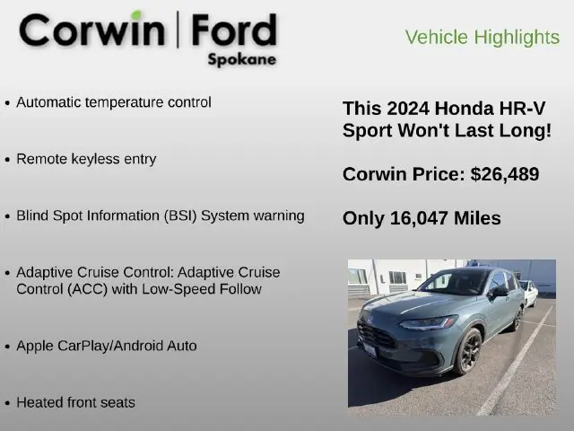 2024 Honda HR-V - $26,489
