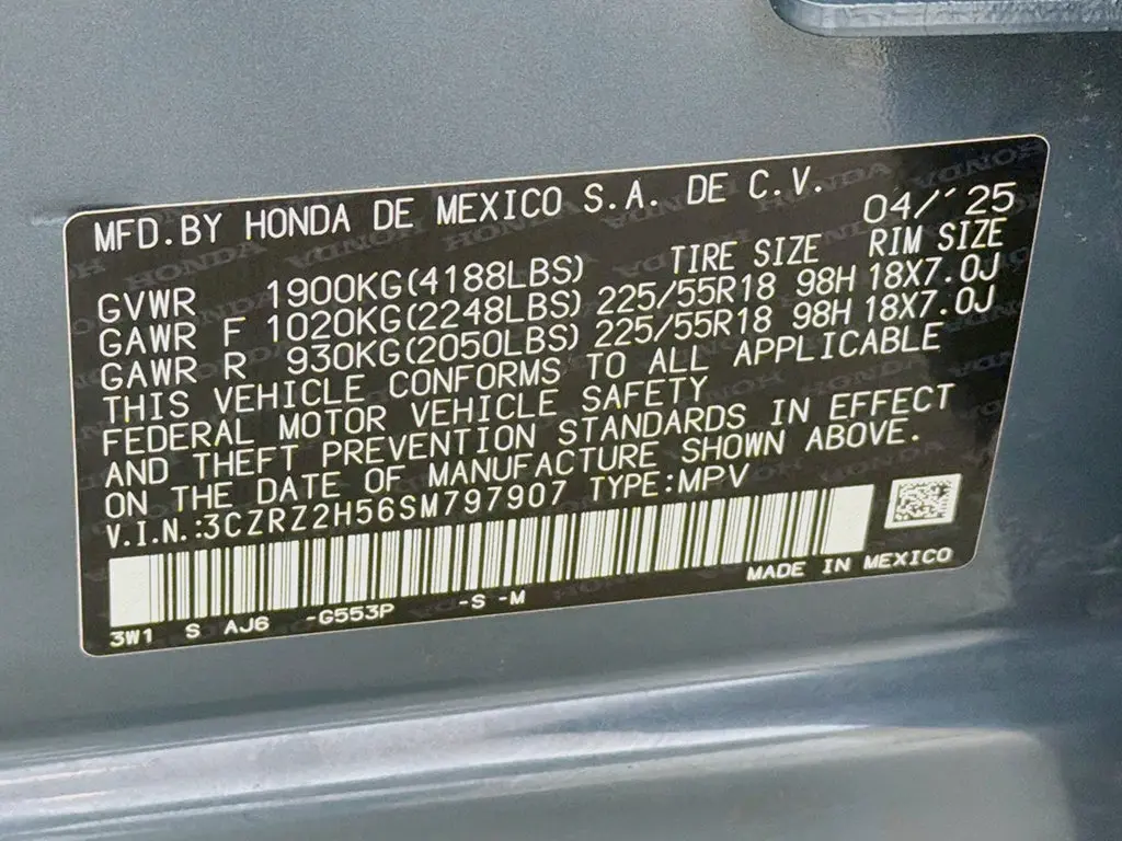 2025 Honda HR-V - $25,200