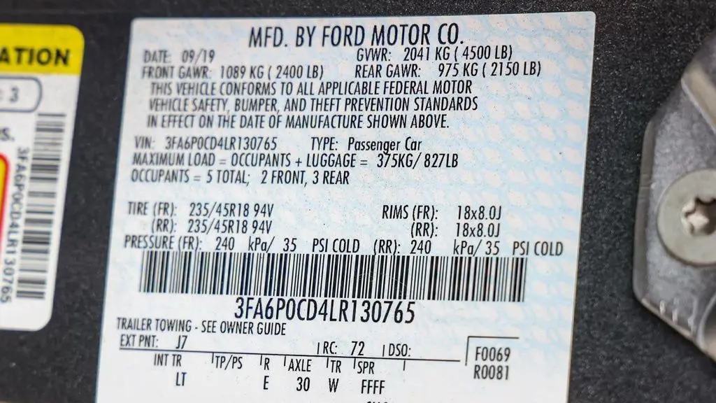 2020 Ford Fusion SEL