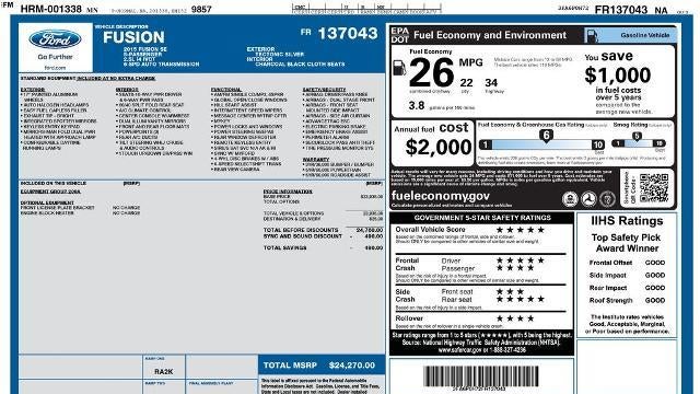 2015 Ford Fusion SE