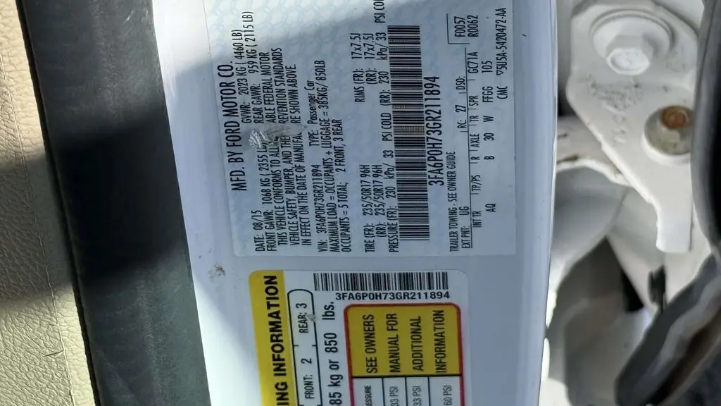 2016 Ford Fusion SE