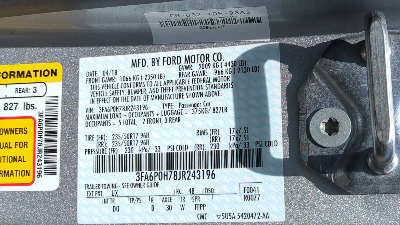 2018 Ford Fusion SE