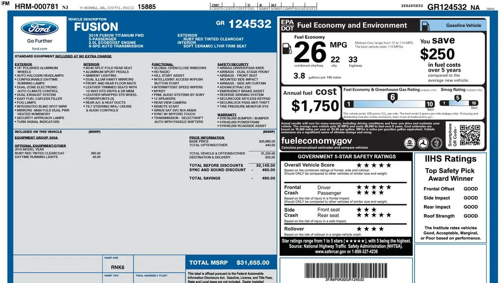 2016 Ford Fusion Titanium