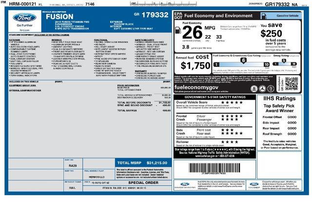 2016 Ford Fusion Titanium — photo 1 of 6